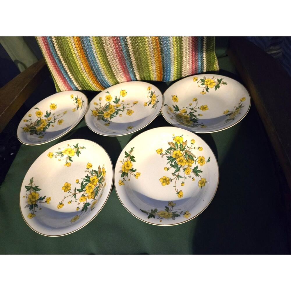 Buttercups Edwin Knowles Buttercups Vintage soup Bowls 5